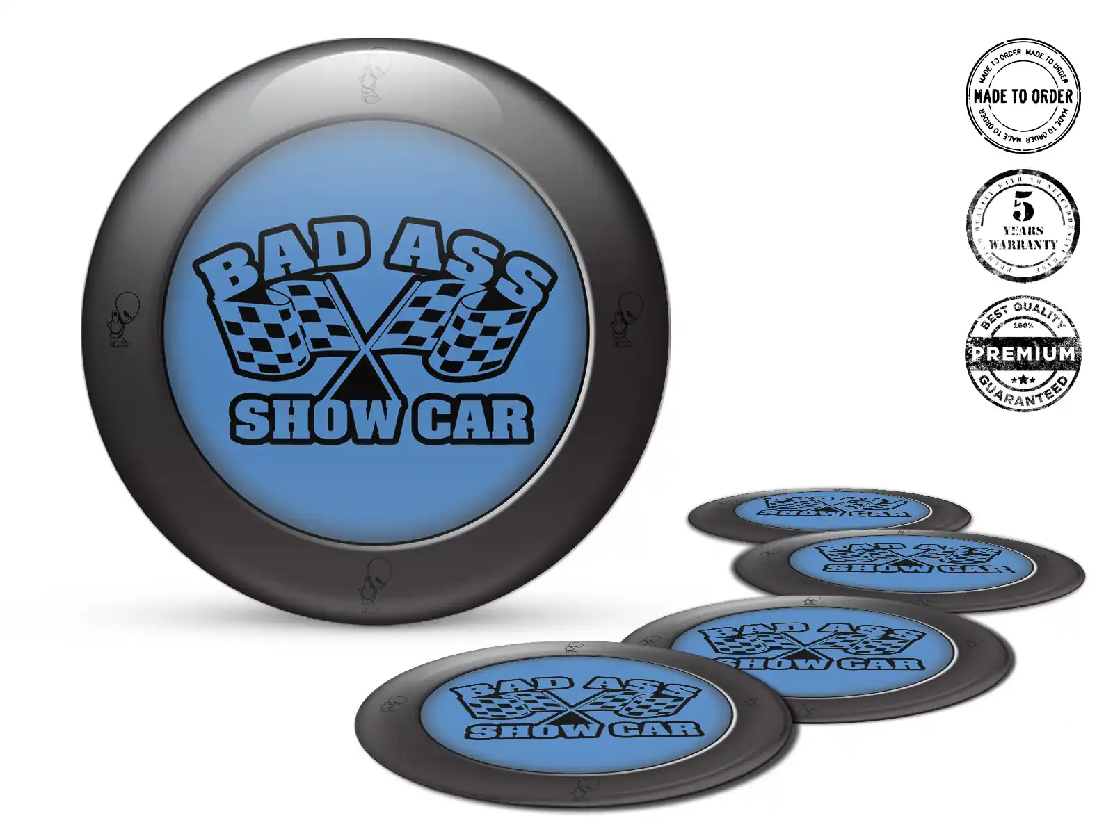 Epoxy Dome Stickers Cosmic Drift Wave